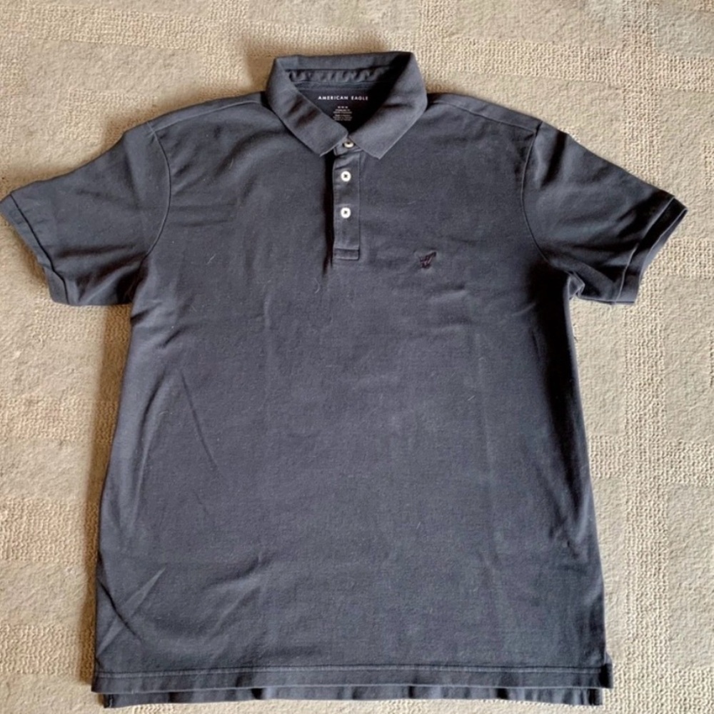 American Eagle Polo Men’s Gray Medium Polo Shirt